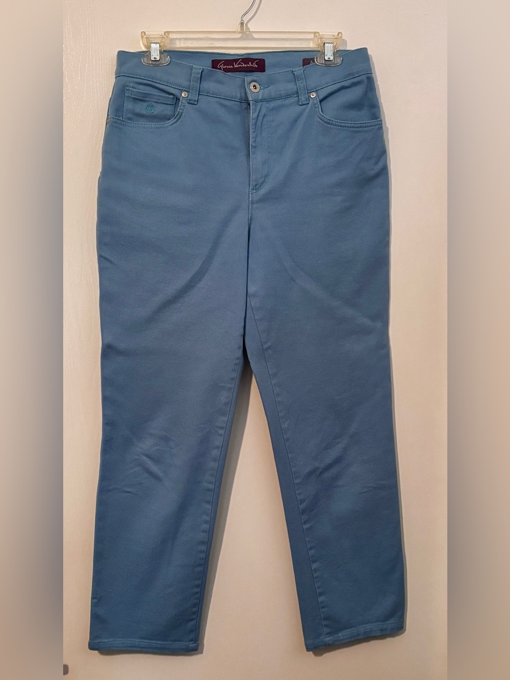 Gloria Vanderbilt Amanda High Rise Stretch Light Blue Jeans Size 8